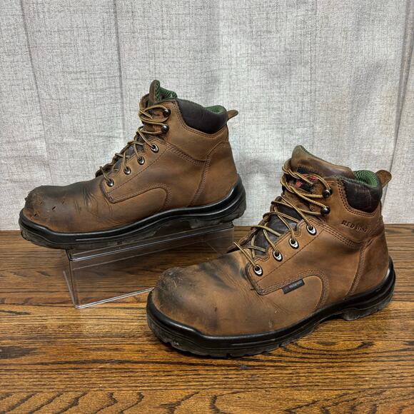 Red Wing King Toe 2240 Men’s Work Boots 10.5 E2 Brown Leather Safety Toe EH WP - Picture 1 of 8